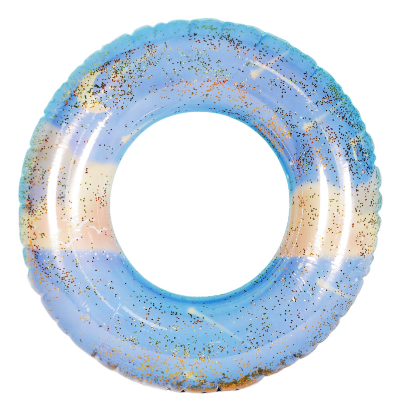 Picture of Factory hot-selling inflatable swimming ring swimming ring thickened adult floating ring letter Bai shell swimming ring