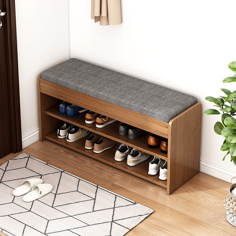 Shoe rack household integrated shoe stool door storage shelf 2025 new dustproof simple sitting and changing shoe stool