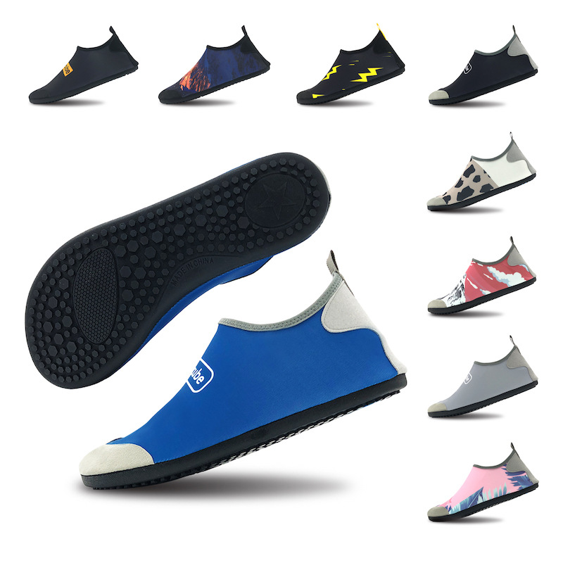 Cross-border special new beach shoes men's thick soft bottom non-slip swimming shoes snorkeling women's quick-drying diving shoes upstream shoes
