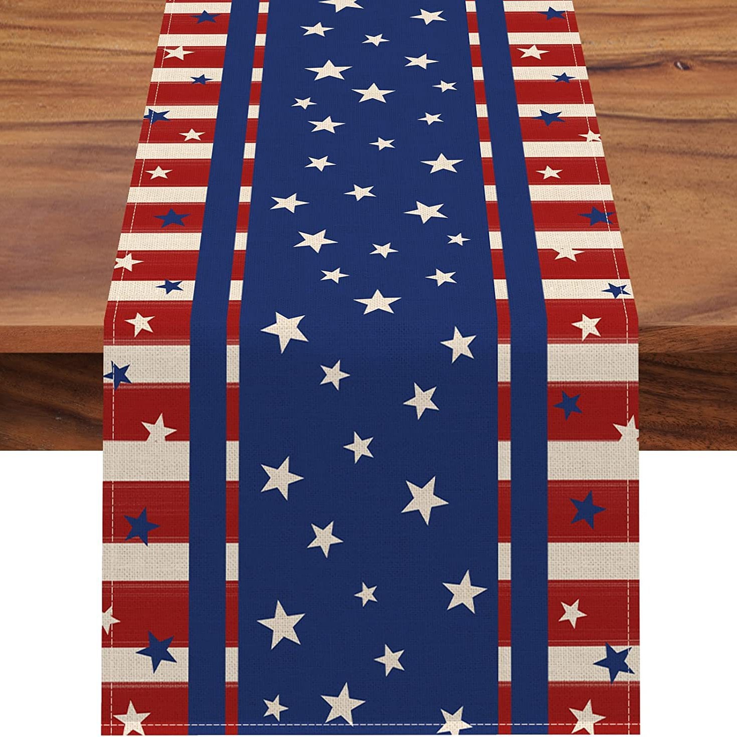 Table Runner Amazon New Hot Sale Independence Day Family Table Decoration National Day July 4th Table Runner