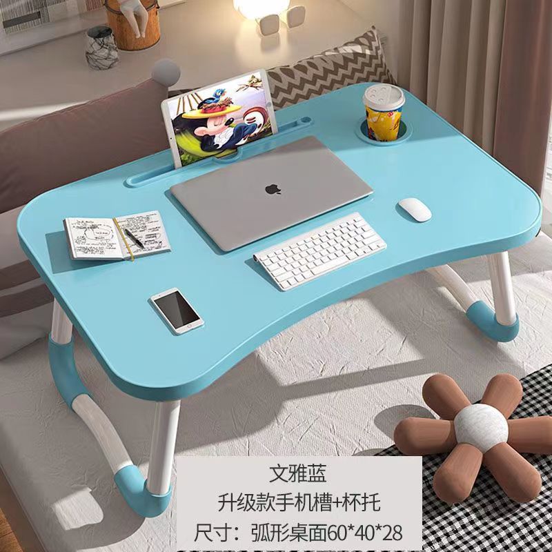 Picture of Bed Desk Foldable Laptop Desk Student Bedroom Dormitory Study Desk Office Small Desk Portable