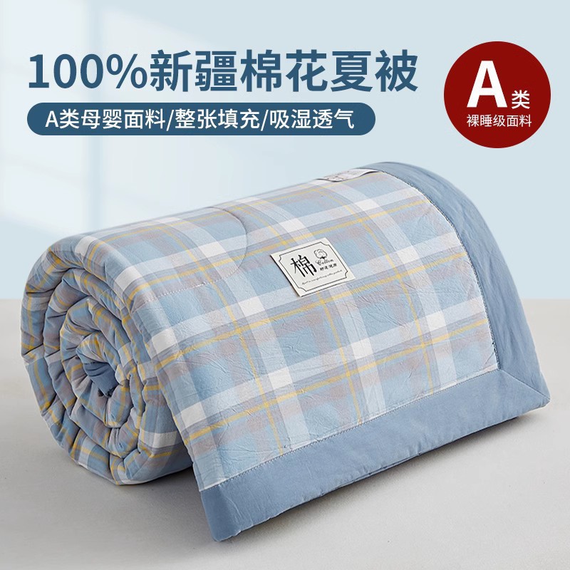 Summer Class a Cotton Quilt Pure Cotton Air-Conditioned Quilt Machine Washable Quilt Student Summer Quilt Summer Cool Quilt Gift Quilt