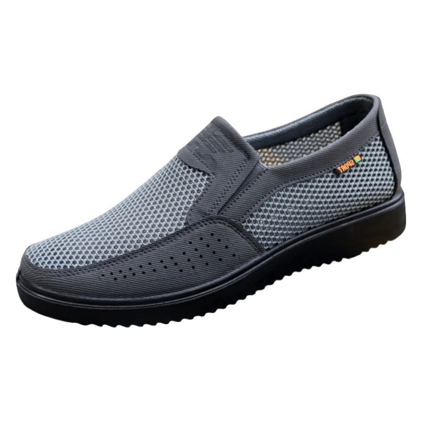 Cross-Border Foreign Trade Large Size Men's Shoes Summer Mesh New Men's Cloth Shoes Breathable Slip-On Casual Polyurethane Sandals