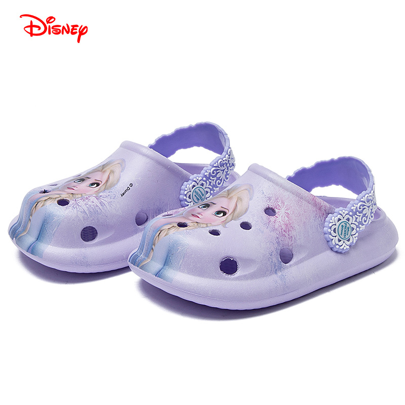 Picture of Disney Children's Hole Shoes Baby Slippers Princess Elsa Girls' Summer Sandals Toddler Non-slip Soft Bottom