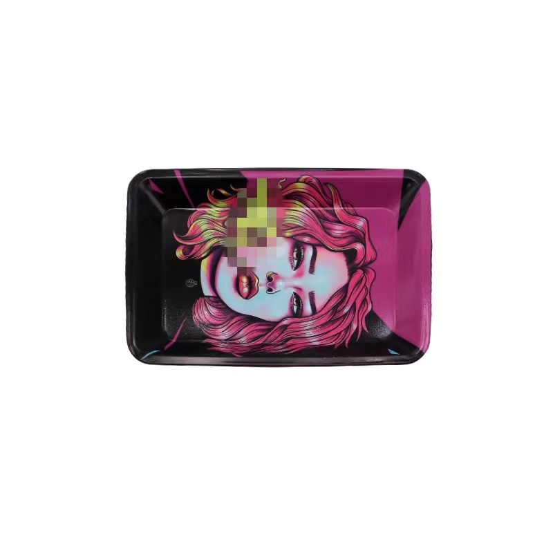 Picture of 180*125mm Tinplate Cigarette Tray, Small Cigarette Tray, Metal Iron Tray Tray, Tobacco Wire Operation Tray, Smoking Tray