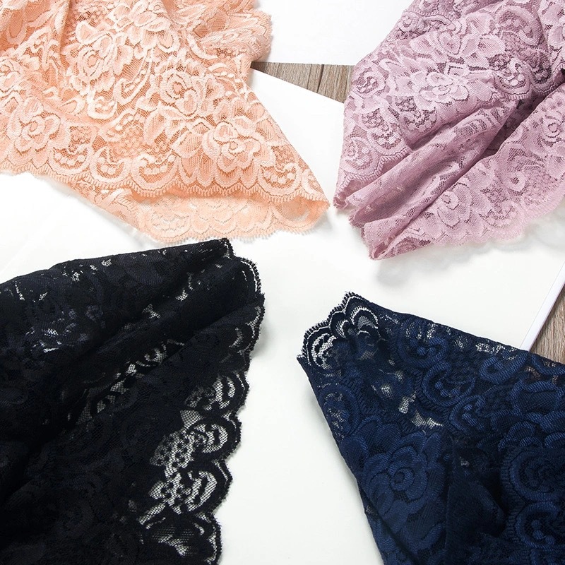 Picture of Cross-border high-waist lace underwear sexy hollow breathable no-hip underwear ladies briefs