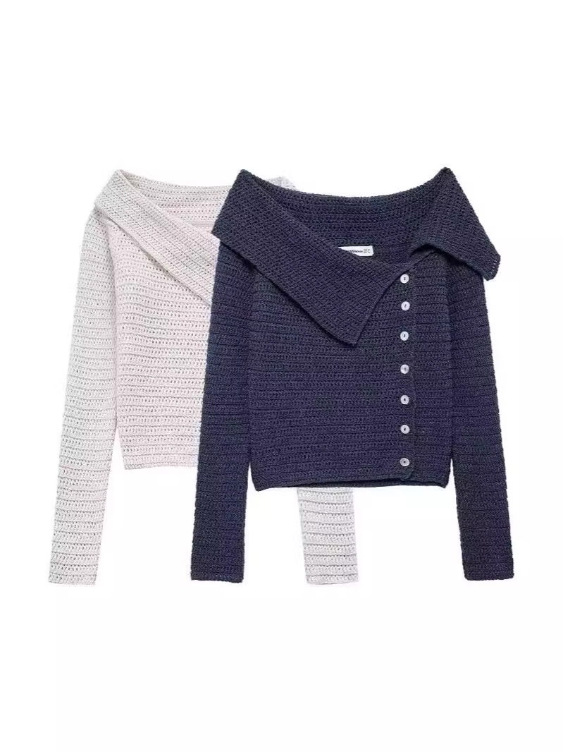 Cross-border European and American style AliExpress explosions women's foreign trade wholesale ZR in stock vacation style knitted jacket