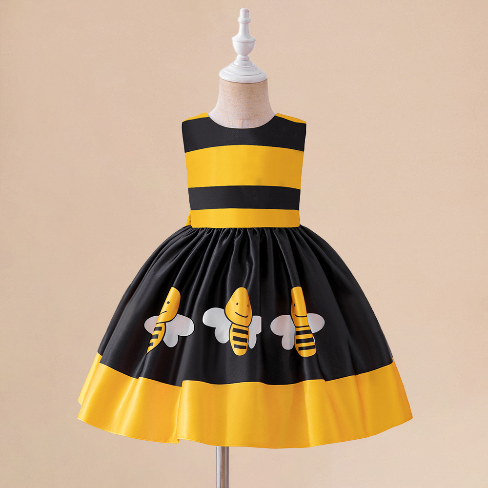 New Baby Bee Animal Costume Halloween Children's cosplay Costume Girls Stage Performance Party Dress