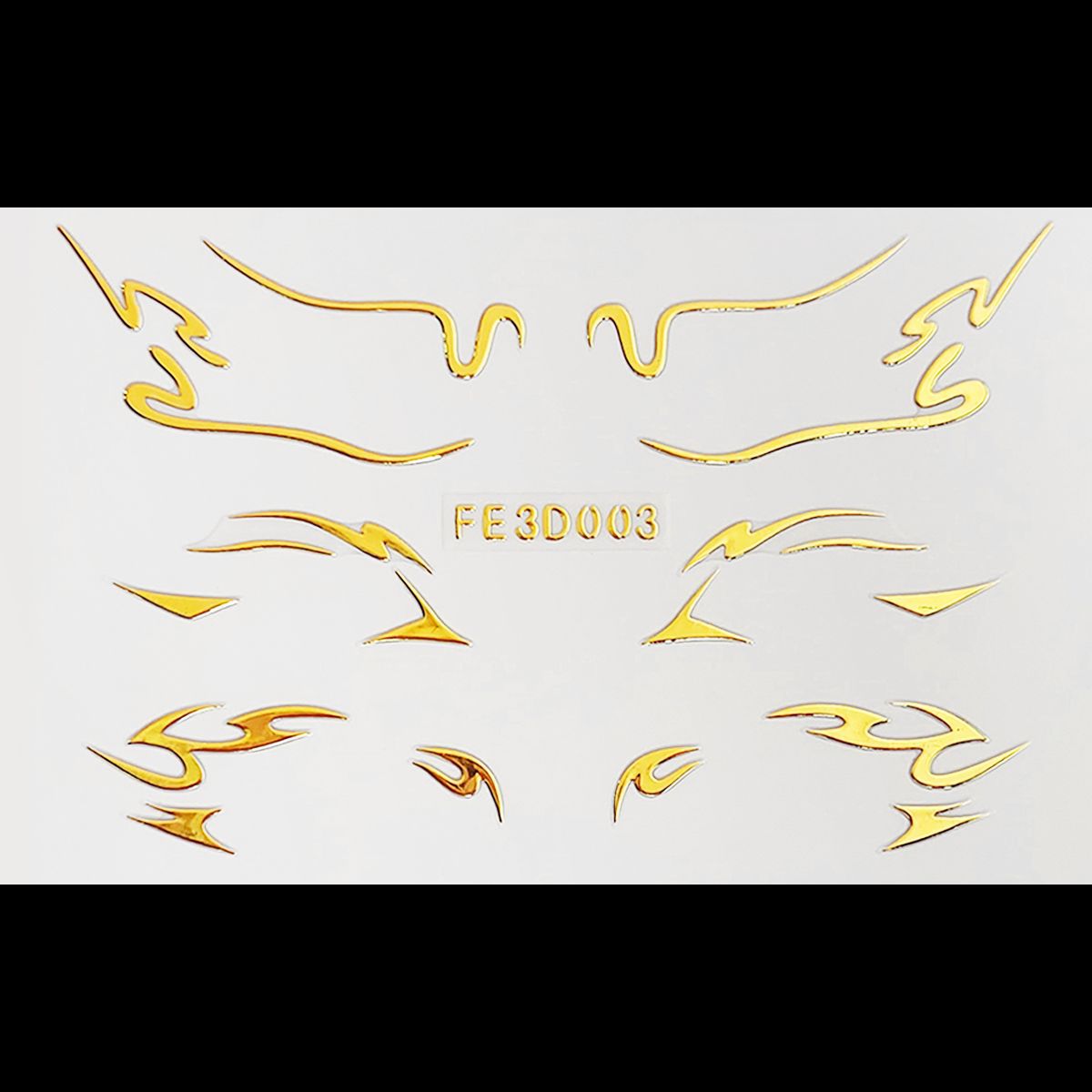 Picture of European and American laser eyeliner stickers 3D relief butterfly eye makeup makeup stickers stage performance tattoo stickers