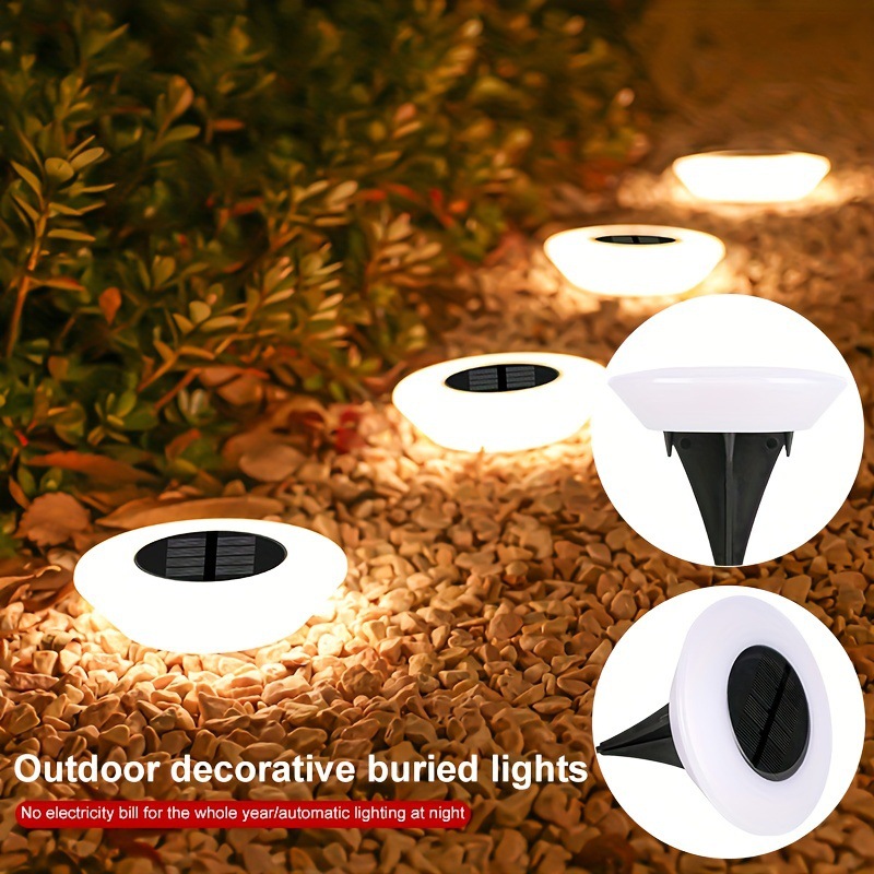 Solar Underground Light Outdoor Courtyard Lawn Light Ground Plug-In Led Night Light Landscape Light Waterproof Floor Light Cross-Border