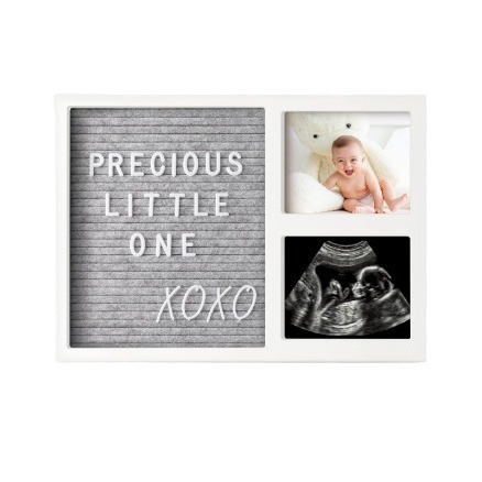 Picture of Amazon New felt letter message board with wooden baby growth commemorative album Baby growth photo frame