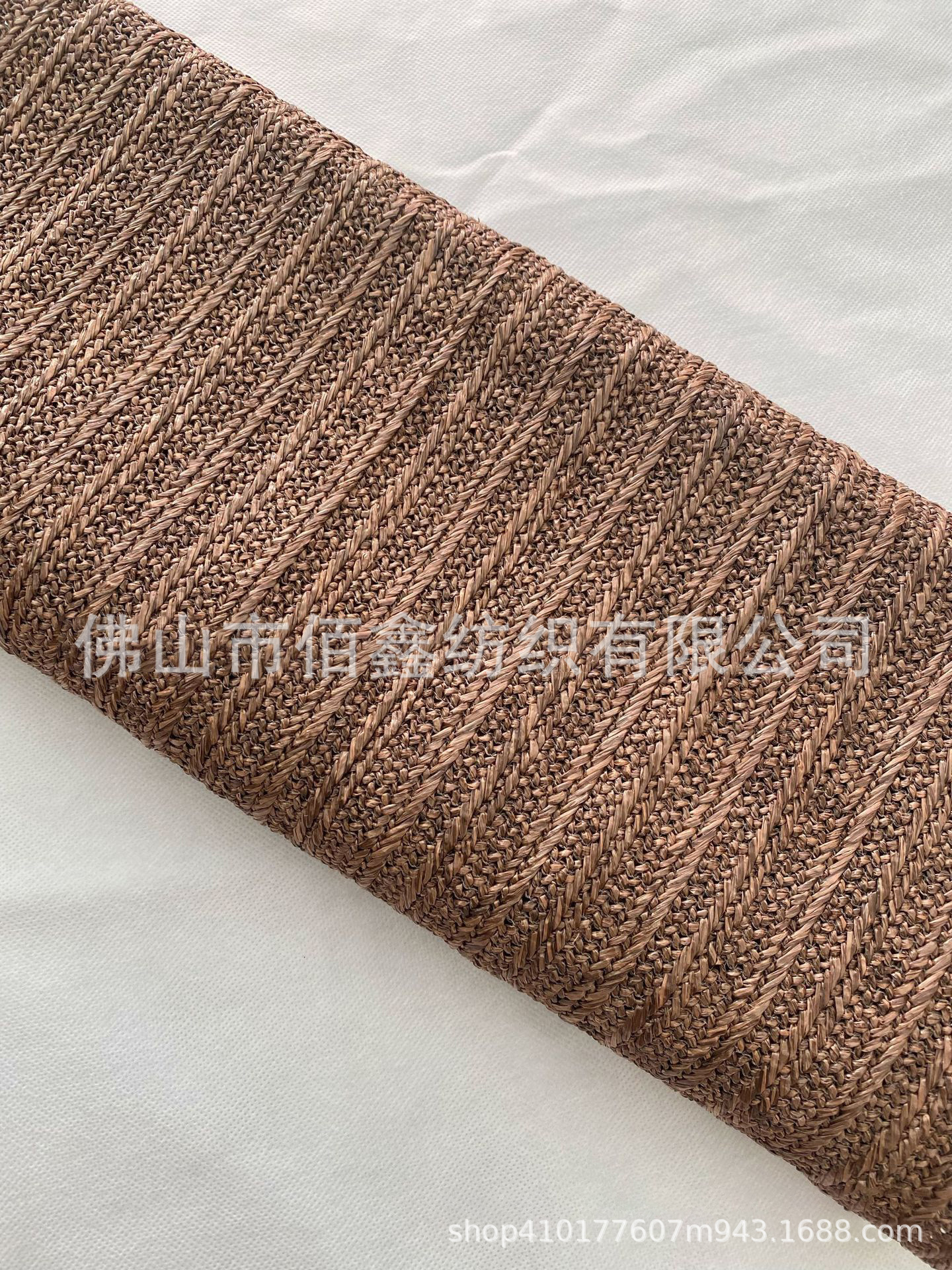 Picture of High quality sofa PPE woven fabric wholesale environmental protection simulation straw mat luggage Japanese woven beach shoes and hats