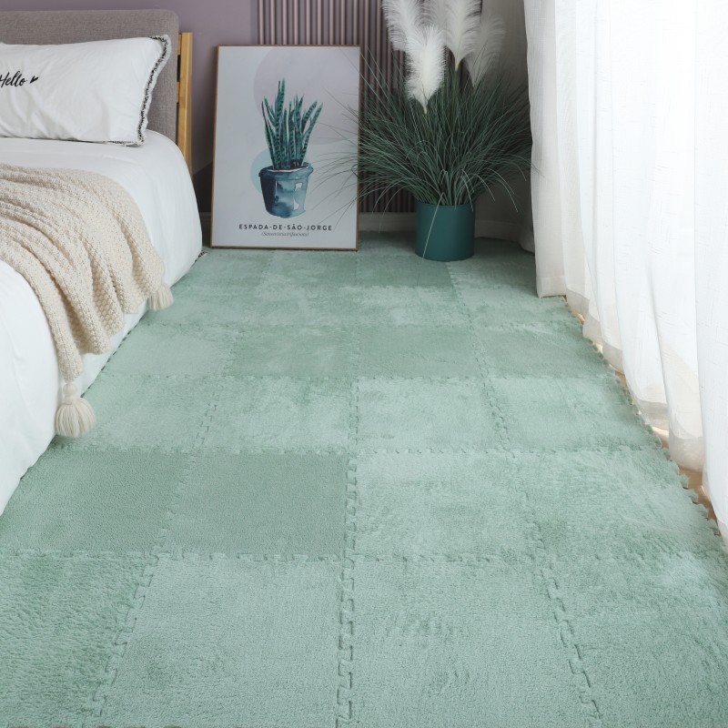 Picture of Amazon Cross-border Stitching Carpet Floor Mat Bedroom Bedside Mat Balcony Floor Mat Mosaic Carpet Removable Washable Suede