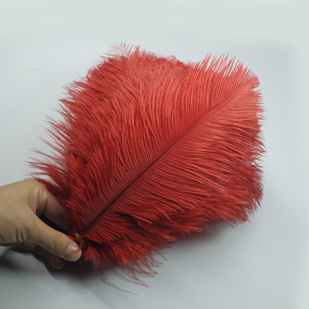 Picture of Color in stock 20-25cm ostrich feather flower home flower arrangement wedding decoration accessories ostrich feather wholesale