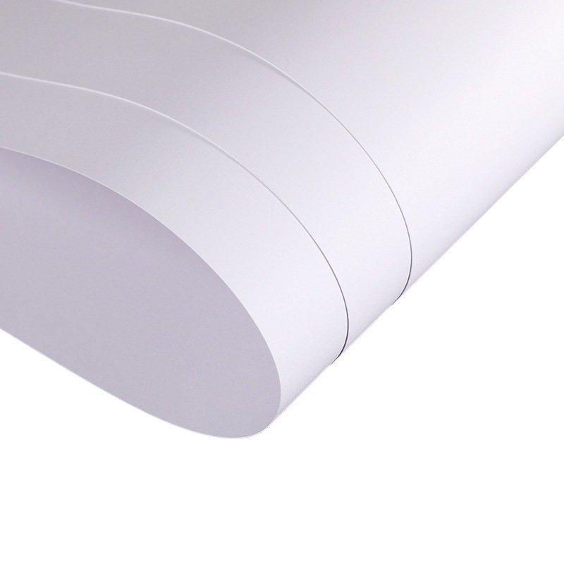 Multi-Gram Dutch White Card Thickened Printing Packaging Art White Cardboard Ultra-White High Smooth Hard Cardboard Manufacturer Wholesale
