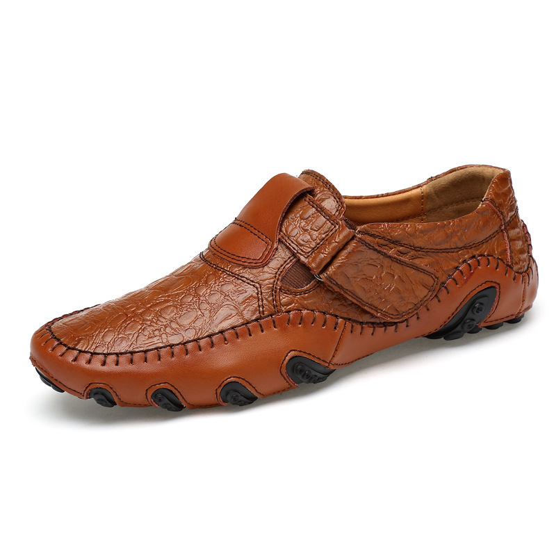Cross-border Foreign Trade Men's Casual Shoes All-match Soft Bottom Doug Shoes Breathable Foot Driving Shoes plus size Leather Shoes 8899