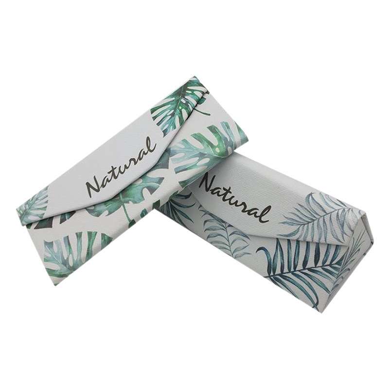 Picture of Triangular Wallet Style Foldableable Sunglasses Case Optical Glasses Case Supply Printable Logo in Stock