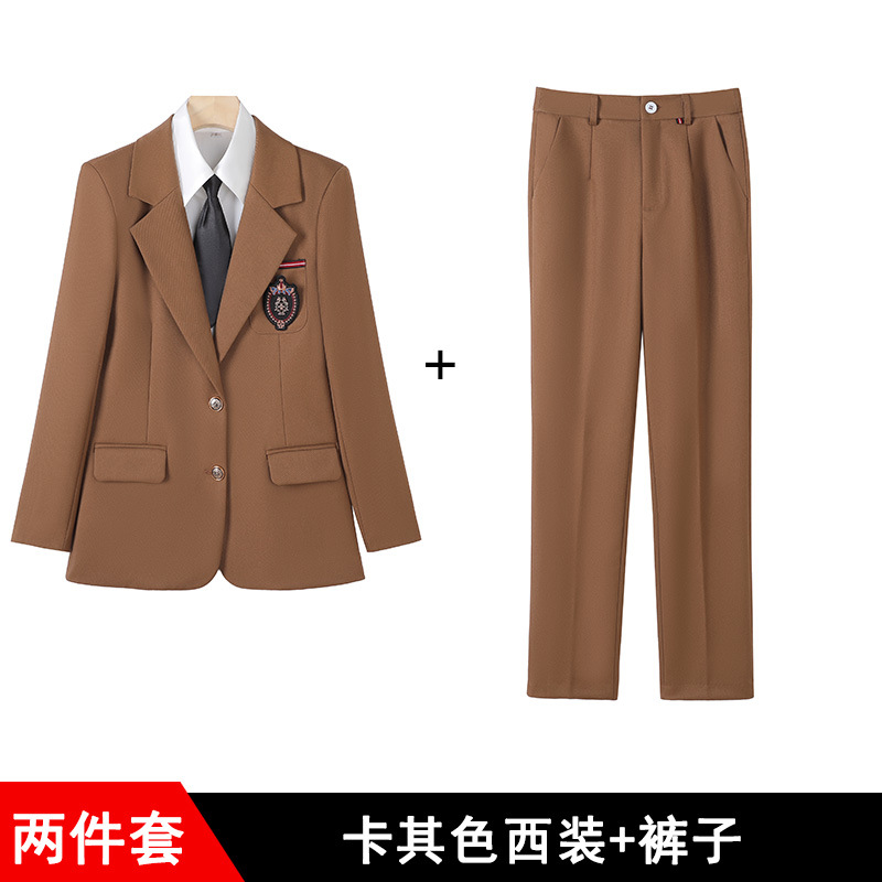 Picture of Spring and Autumn Business Wear Women's suit Women's Fashion Dress Stitching Women's Suit Work Clothes Korean Casual Small Suit