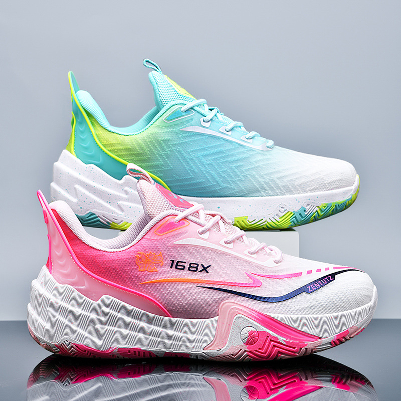 Cross-Border New Yuanyang Basketball Shoes for Teenagers, Primary and Secondary School Students, Cement Floor Training Mesh High-Top Sports Shoes