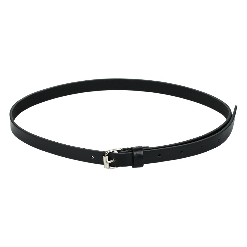 Women's soft leather belt fashion decoration all-match student black pin buckle children's Korean style small fragrance simple fine wholesale