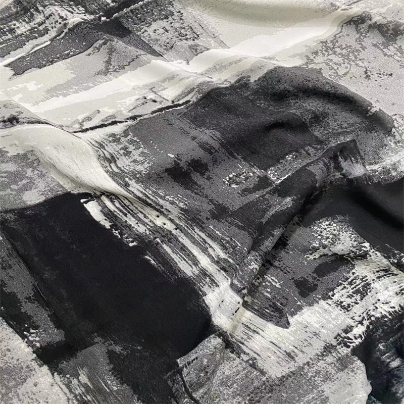 Picture of New Chiffon matting plain satin printed fabric women's dress clothing children's clothing skirt clothing fabric