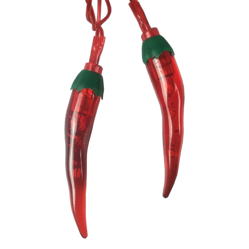 LED red pepper colored lights string lights flashing lights New Year Christmas holiday decorative atmosphere lights New Year home furnishings lighting