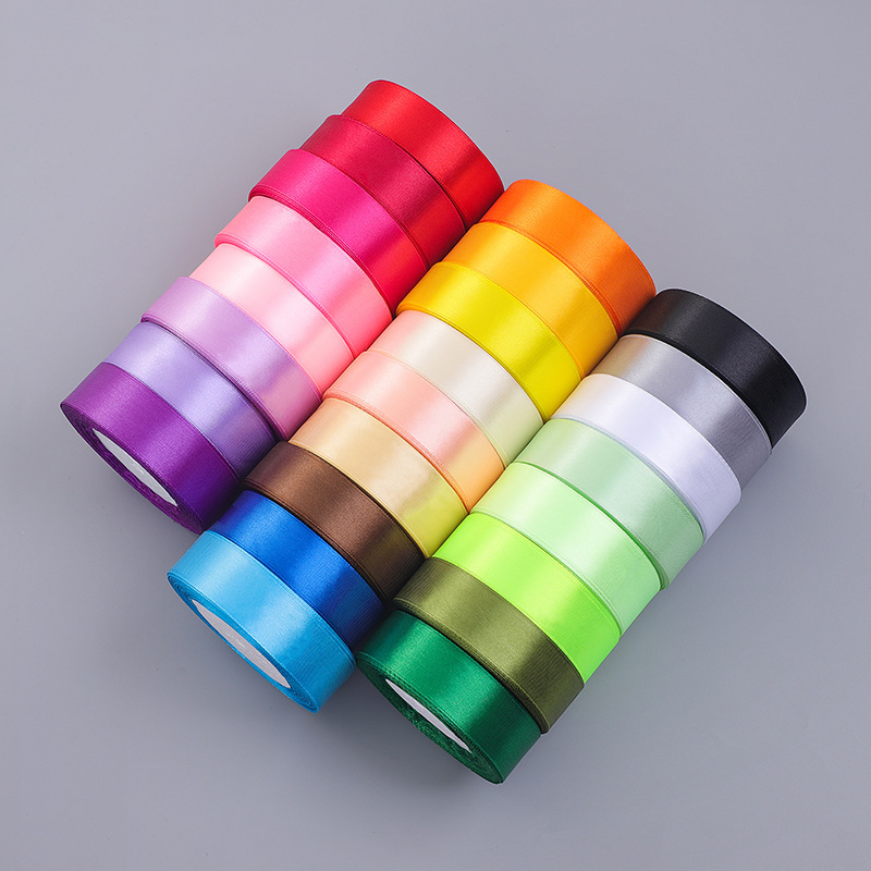 2cm25 size solid color ribbon ribbon ribbon ribbon gift packaging polyester ribbon cake decoration strap manufacturers