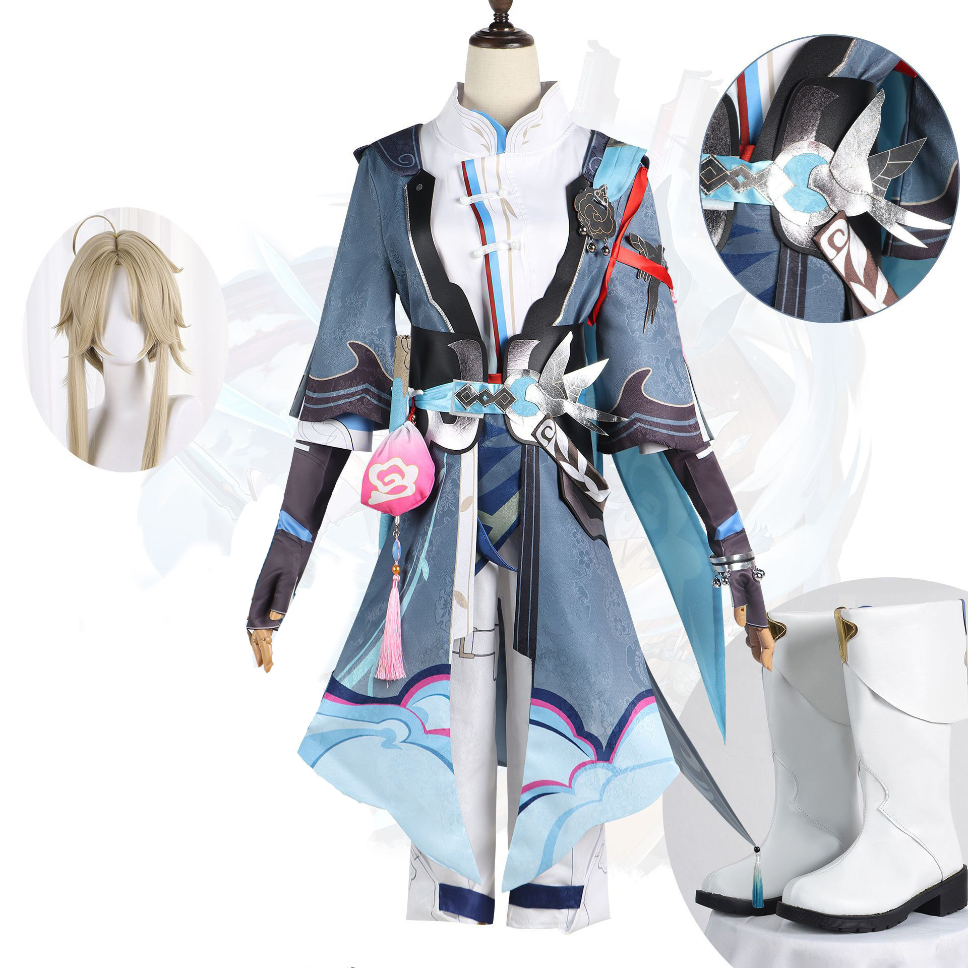 Picture of Beishui Trade Collapse Star Dome Railway Game cos Yanqing cosplay Men's Miha Game Animation COS