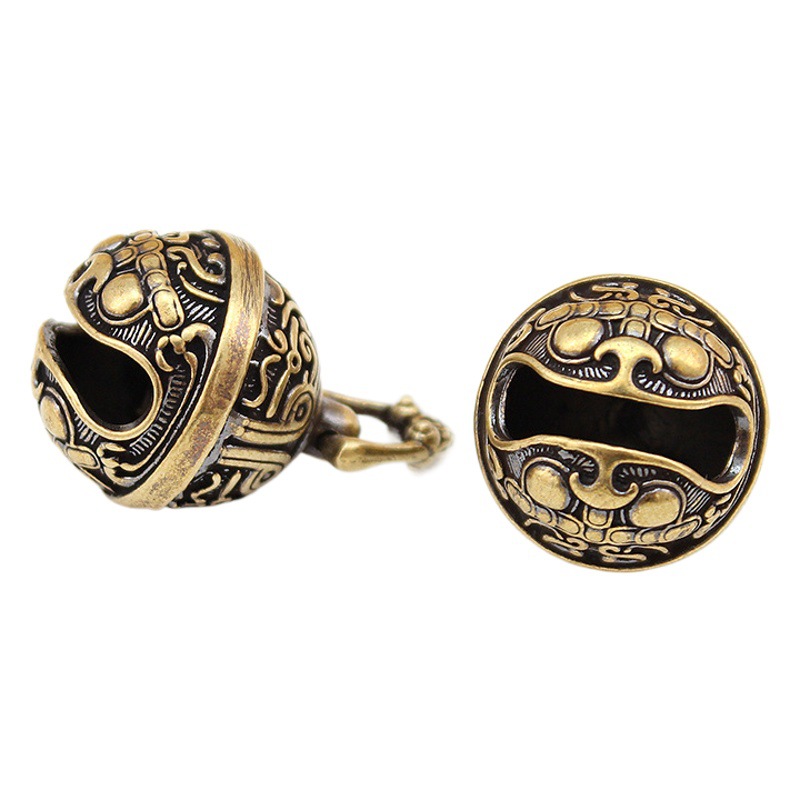 Brass gourmet Bell keychain accessories retro bell small copper pendant pendant scenic night market supply wholesale