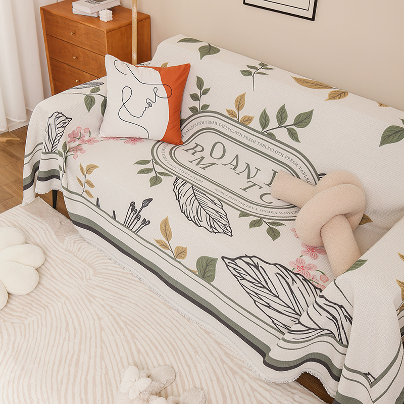 Picture of ins style sofa towel full cover cloth simple sofa cushion blanket all-inclusive universal cover towel four seasons universal sofa cover