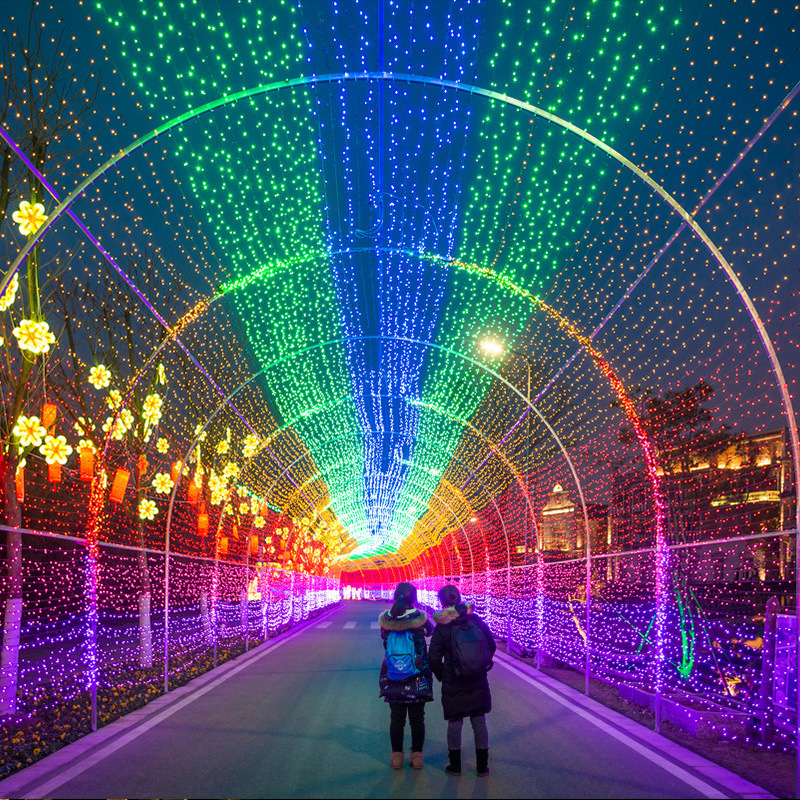 Picture of 24V low voltage led lights string stars courtyard trees decorative flashing lights outdoor engineering lighting waterproof lights wholesale