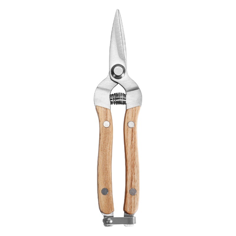 Garden shears tools branch shears thick branch pruning shears wooden handle floral shears fruit shears stainless steel Fraxinus mandshurica branch shears