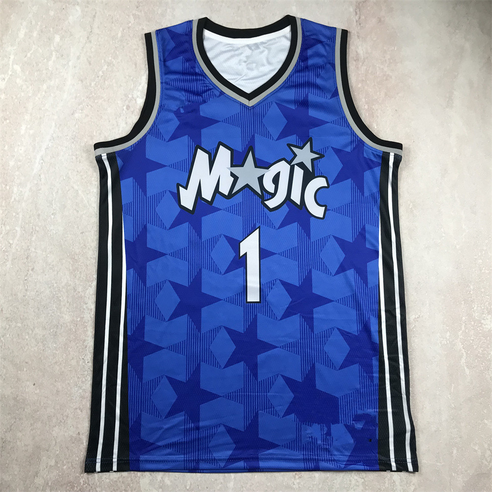 Hot Press Magic Blue Dark Star No. 5 Banchero No. 1 McGrady Hardaway No. 32 O'Neal Basketball Suit