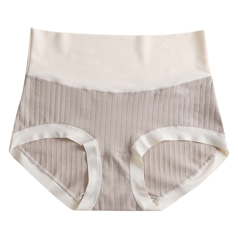 Factory women's underwear cotton girls high waist belly hip 2025 new cotton nude anti-bacterial girls' shorts