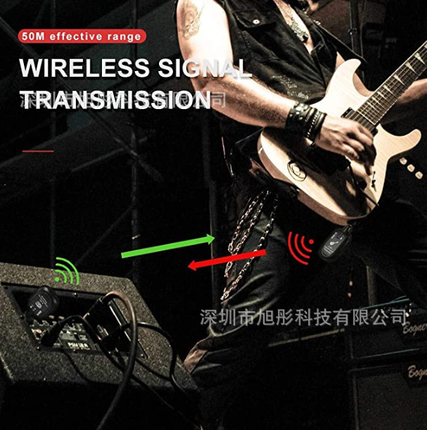 Picture of Guitar wireless transmission system electric guitar wireless transmitter A8 guitar electric blowpipe wireless transmitter receiver