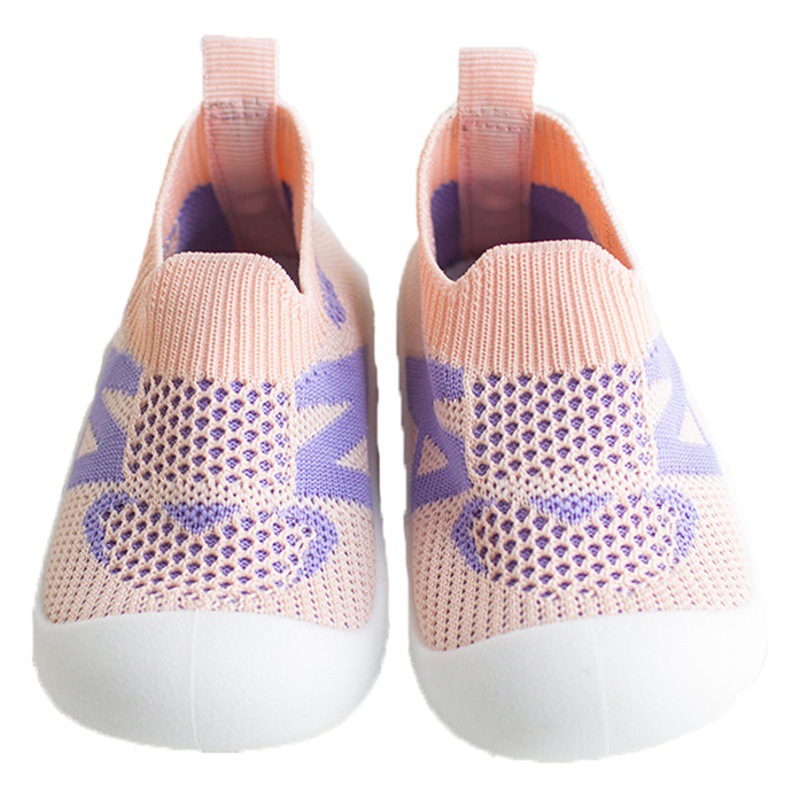 Children's Sneakers Spring, Summer and Autumn New Arrival Boys' Shoes Fashionable Breathable Women's Baby Fly-Woven Large Baotou Sneakers