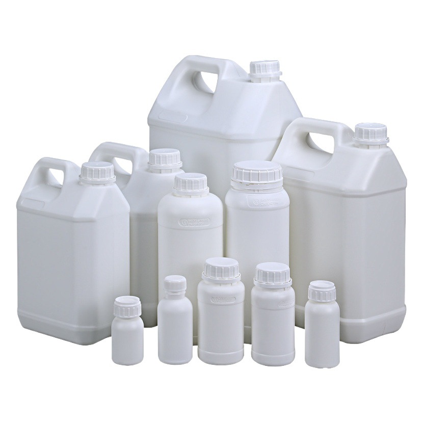 White Chemical Chemical Bottle 25L Corrosion-Resistant 5L Waste Liquid Barrel 10L Pesticide Corrosion-Resistant Solvent Fluoride Plastic Barrel