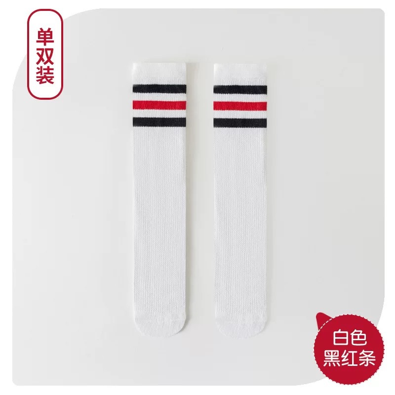 Picture of Factory children's stockings summer thin mesh cotton socks College men's and women's students knee socks football socks