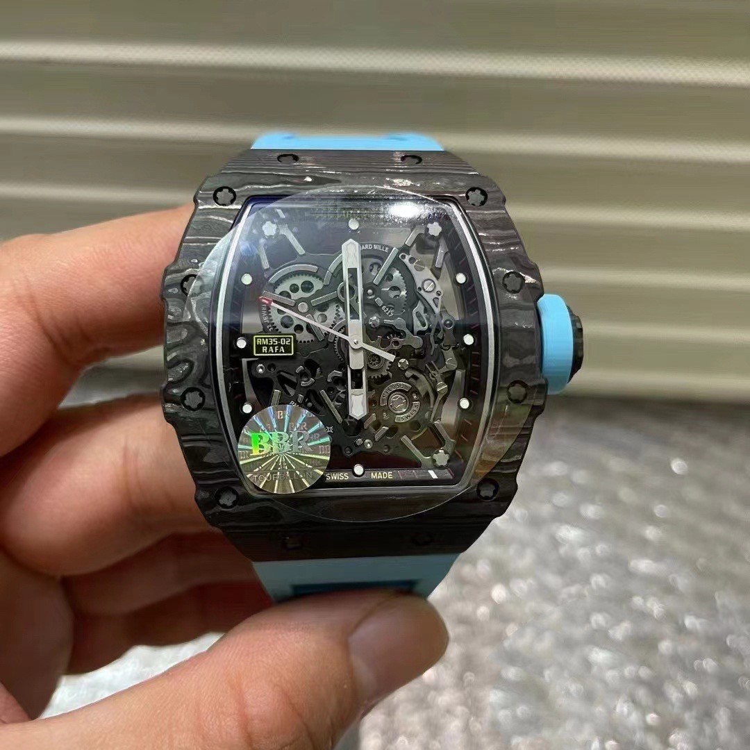Cross-border RM11-03 wine barrel 7750 machine carbon fiber tourbillon RM35-02 men's watch hollow automatic machinery