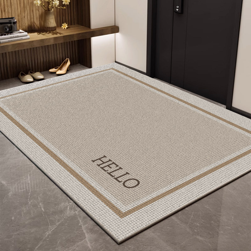 Picture of Entrance Floor Mat Entrance Door Entrance Floor Mat Home Non-Slip Soil Rubbing Carpet Light Luxury High-Level Dirty-Resistant Floor Mat