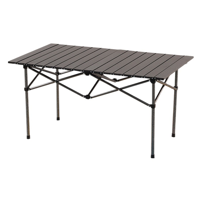 Wholesale Outdoor Folding Table Metal Egg Roll Table Portable Camping Picnic Table Stall Table Camping BBQ Self-driving Tour