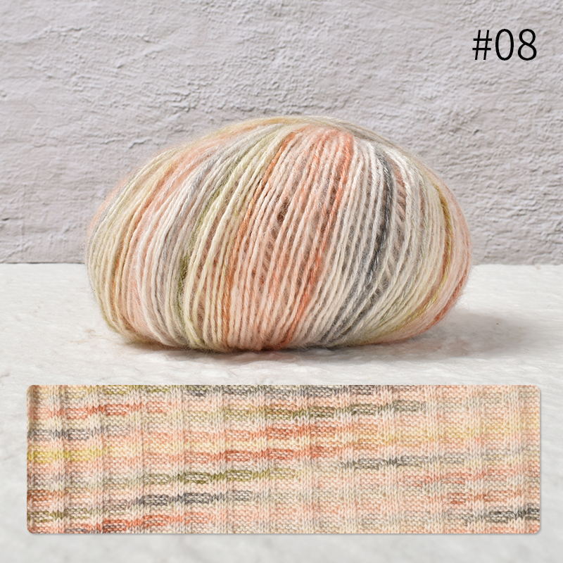 Picture of Zhongchuang textile segment dyed soft skin spray cotton thread 50g hand-woven diy suspender skirt sweater fine wool group wholesale