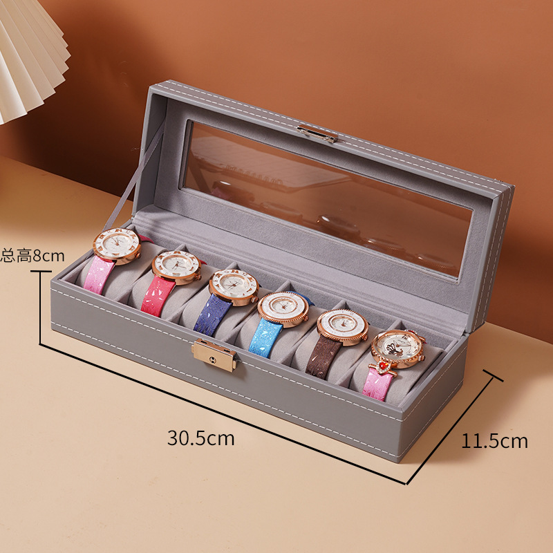 Picture of Independent skylight watch display box household watch storage box with glass exquisite dustproof watch display box
