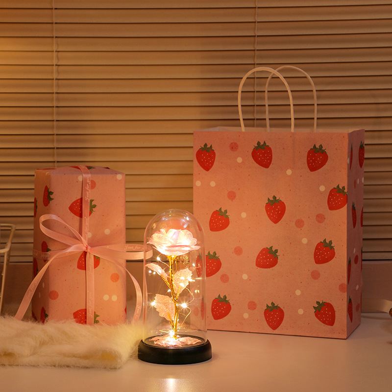 Picture of Immortal bouquet rose night light ornament bedroom decoration birthday gift for girlfriend girl children student Qixi Festival