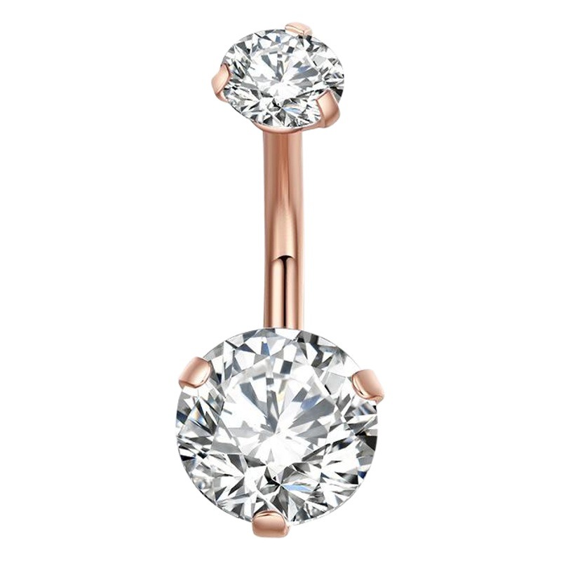 Picture of European and American cross-border supply fashion navel ring 5PCs polygon simple creative combination navel ring suit puncture