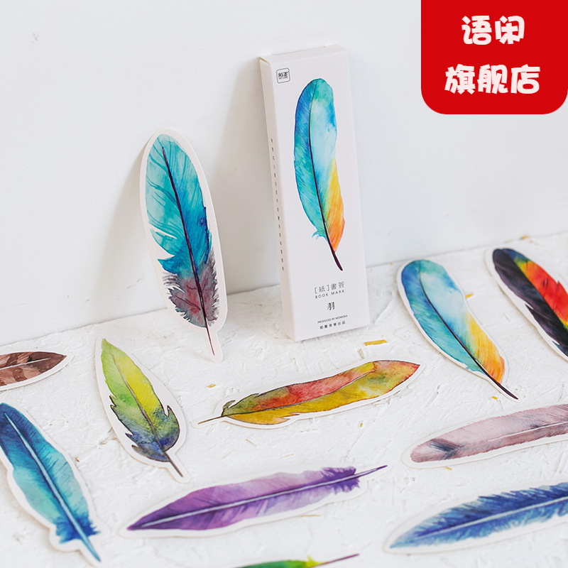Momo Bookmark Yu Pays Tribute to the Bird Stationery Notes in Natural Memory and Leave a Message to Pick up Functional Cards 30 Pieces