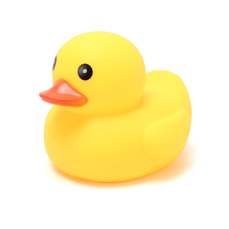 Picture of Baby Bathing and Water Toys, Kidsren's Soft Rubber Pinch and Screaming Little Yellow Duck, Baby Swimming Big Yellow Duck Cross-Border