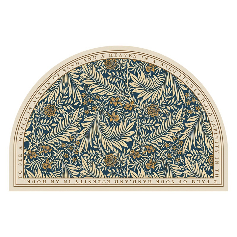 American Retro Bathroom Floor Mat Door Toilet Non-slip Foot Mat Diatom Mud Absorbent Household Mat Quick-drying Door Mat