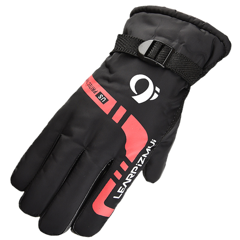 Picture of Men's Winter Warm Gloves Electric Motorcycle Riding Gloves Velvet Thickened Outdoor Sports Ski Gloves