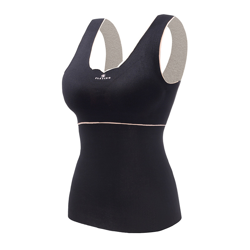 Picture of Oxygen-friendly 2.0 Velvet Lined Thickened Thermal Vest Women's All-match Base Shirt Slim-fit Seamless Thermal Underwear for Women